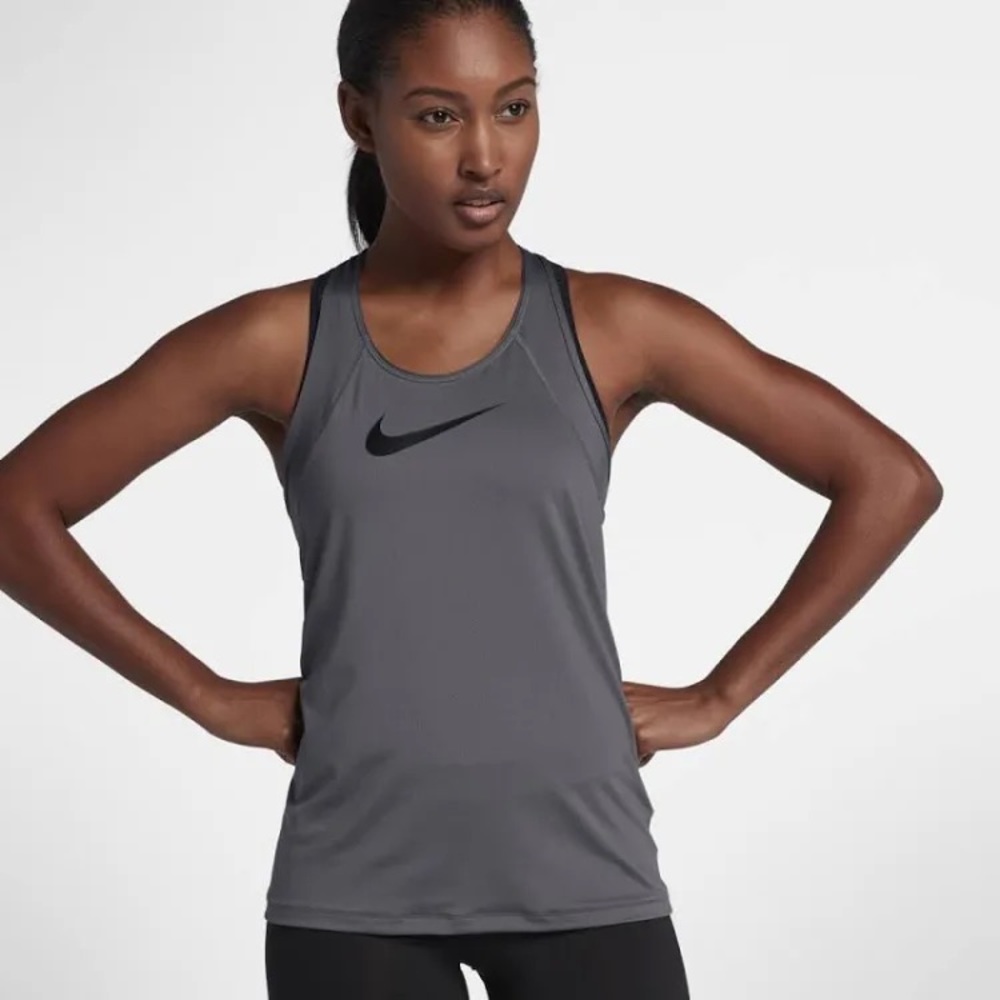 Nike Grey Dri-Fit Racerback Tank Top (Size S)